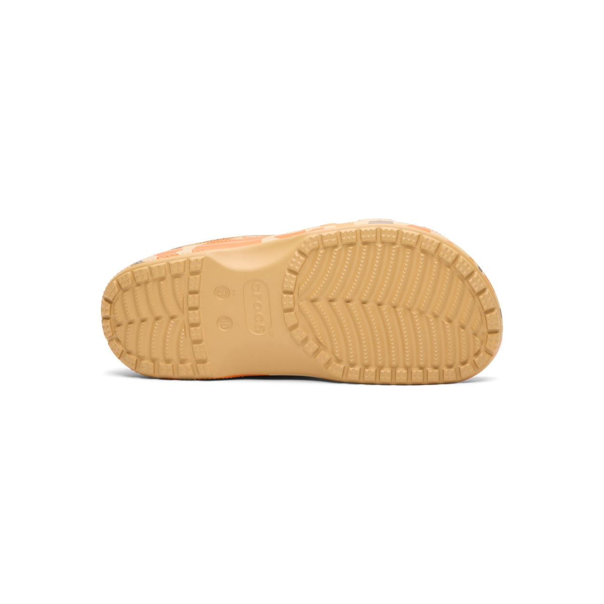 Crocs Classic Duck Camo Boat Shoe  (Tan/Shocking Orange)